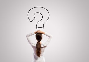 Person considering a question