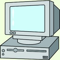 Illustration of a computer, symbolizing the information processing model