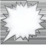 Speech bubble representing stress as an external factor