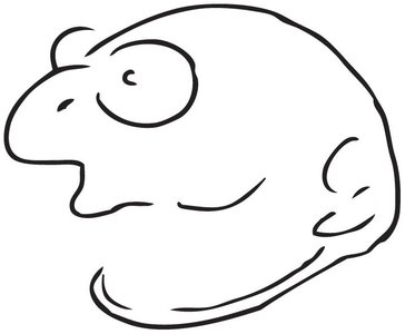 Perceptual set: ambiguous image seen as rat or man's face