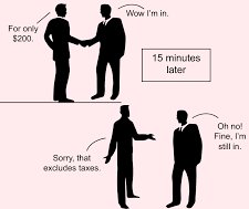 Foot-in-the-door and door-in-the-face techniques illustrated with cartoon cats