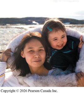 Caregiver and child in close contact