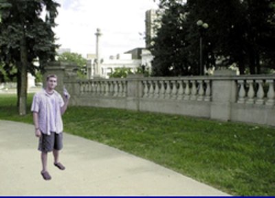 Example of unarmed White target in shooter bias study