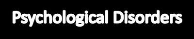 Psychological Disorders title slide