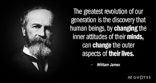 Quote from William James on changing minds