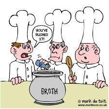 Cartoon: Too many cooks spoil the broth