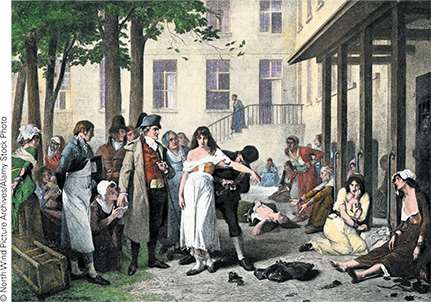 Asylum scene
