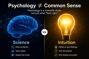 Comparison of science and intuition in psychology