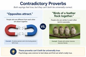 Contradictory proverbs and the need for scientific testing