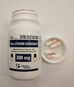 Lithium carbonate medication