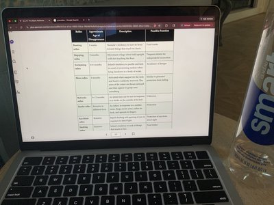 Infant demonstrating the grasp reflex