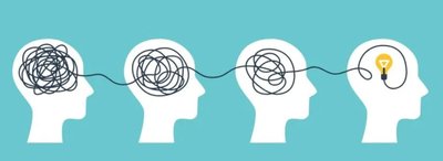 Illustration of the process of therapy leading to insight and improvement