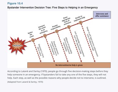 Bystander intervention decision tree