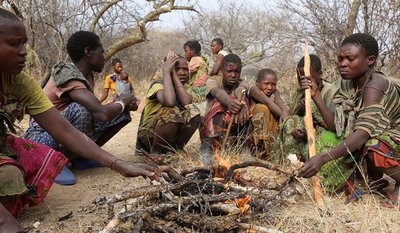 Hazda hunter-gatherers in Tanzania