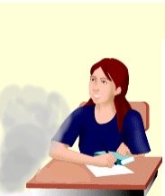 Illustration of a person noticing smoke while alone