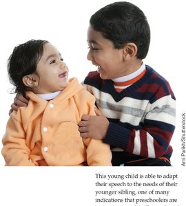 Child's brain with gears representing cognitive processes