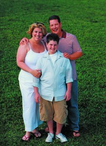 Family with obesity, illustrating genetic and lifestyle factors