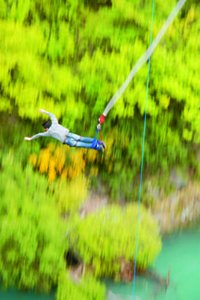 Person bungee-jumping, illustrating sensation seeking