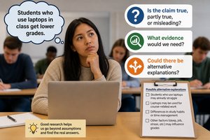 Critical thinking about claims in psychology
