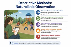 Descriptive methods: naturalistic observation