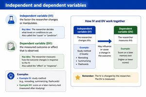 Independent and dependent variables