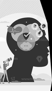 Illustration of psychological and social factors influencing health