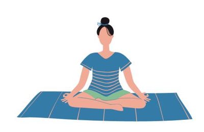 Relaxation and meditation illustration