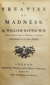 Title page of 'A Treatise on Madness'