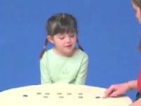 Conservation task with rows of objects