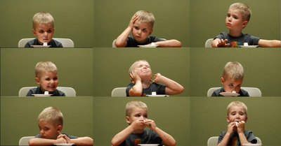 Children demonstrating self-control in the marshmallow test
