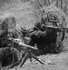 Soldiers in stressful situation, illustrating stress and memory