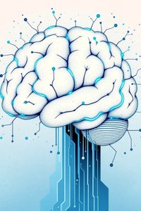Stylized brain with neural connections, representing biological basis of memory