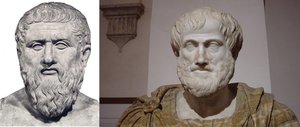 Busts of Plato and Aristotle