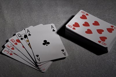 Deck of playing cards for probability