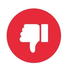 Thumbs down, representing punishment