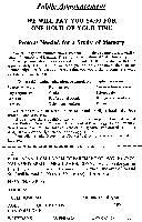 Newspaper advertisement for study participation