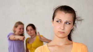 Person being ostracized by peers