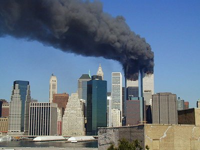 Photo of 9/11 terrorist attacks, illustrating flashbulb memory
