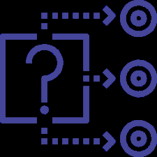 Question and targets representing explanation in science
