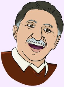 Illustration of Abraham Maslow, founder of humanism