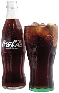 Coca-Cola bottle and glass as an example of higher order conditioning