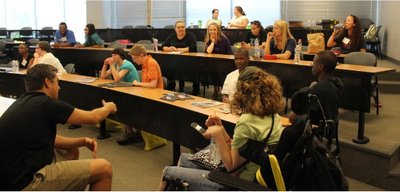 Students in a classroom