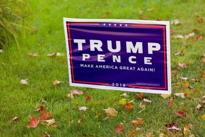 Campaign yard sign