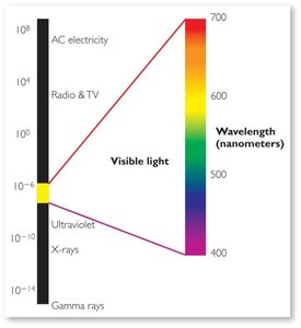 Visible light spectrum