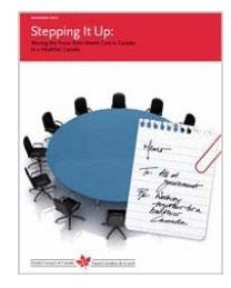 Stepping it Up: Health policy report cover