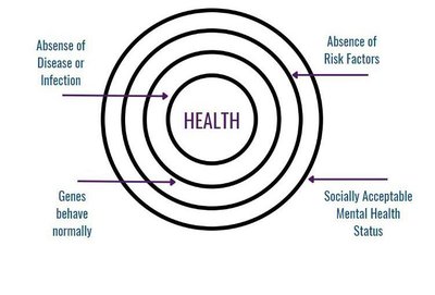 Diagram of biomedical health model