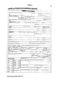 Police Occurrence Report example