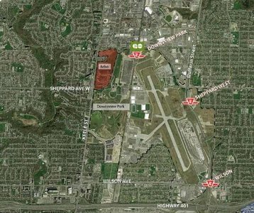 Map of Arbo neighbourhood in Downsview Park, Toronto