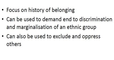 Focus on history of belonging and exclusion