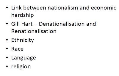 Link between nationalism and economic hardship